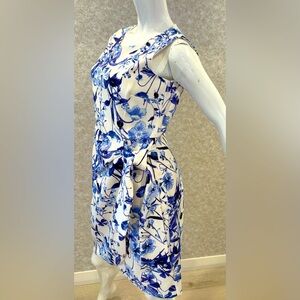 Shelby & Palmer Blue and White Sleeveless Sundress for Weddings